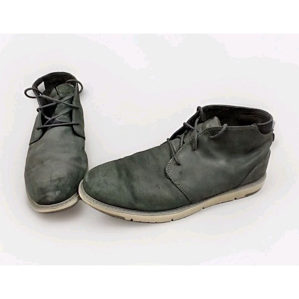 TOMS Men's Navi Moc Chukka Mens 13 Leather/Suede Lace Up Brown Boots